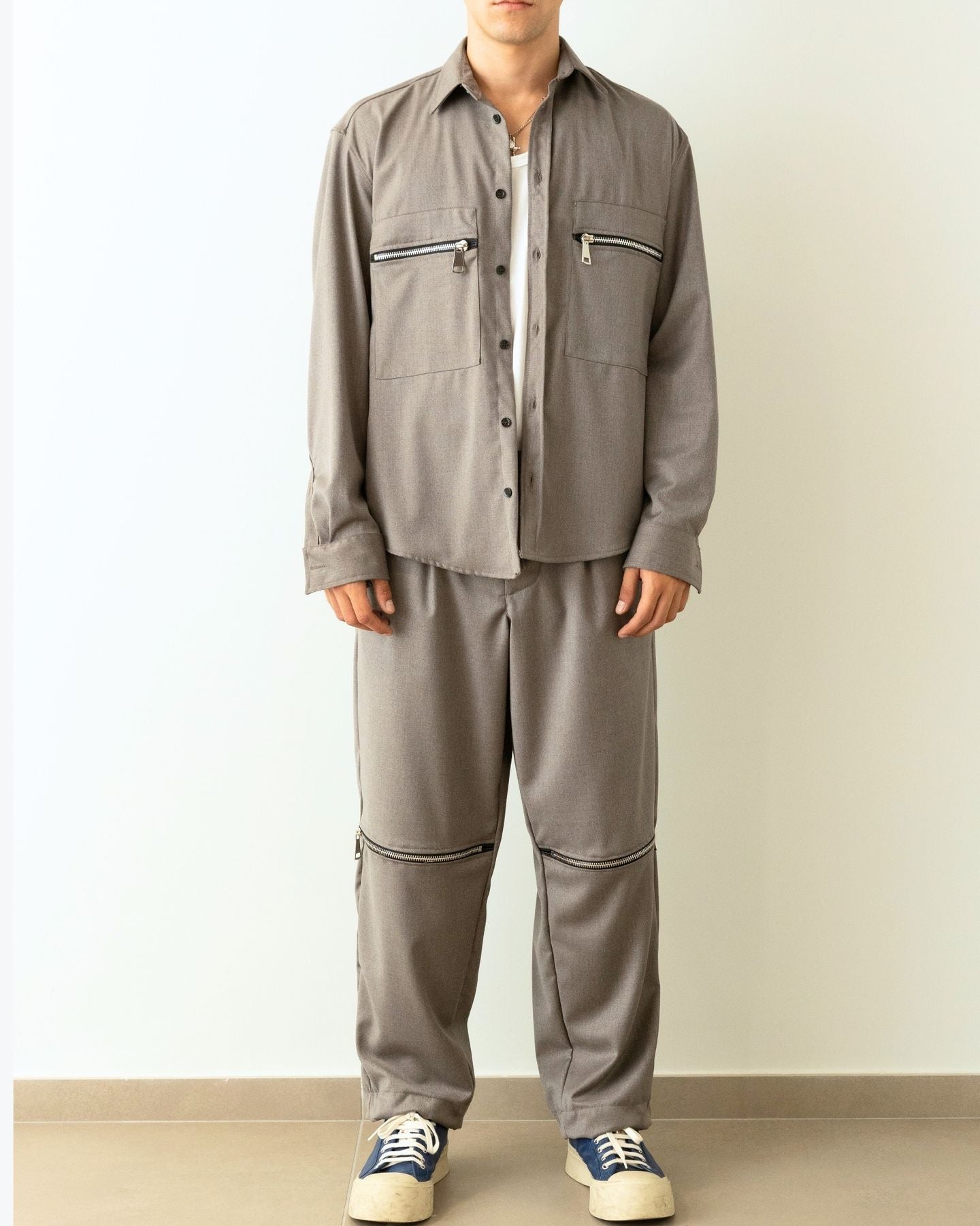 Inverno, Camicia, FW24, Gavensemble, Grigio, Idoneo, L, M, Outlet, S, Uomo, XL, XXL