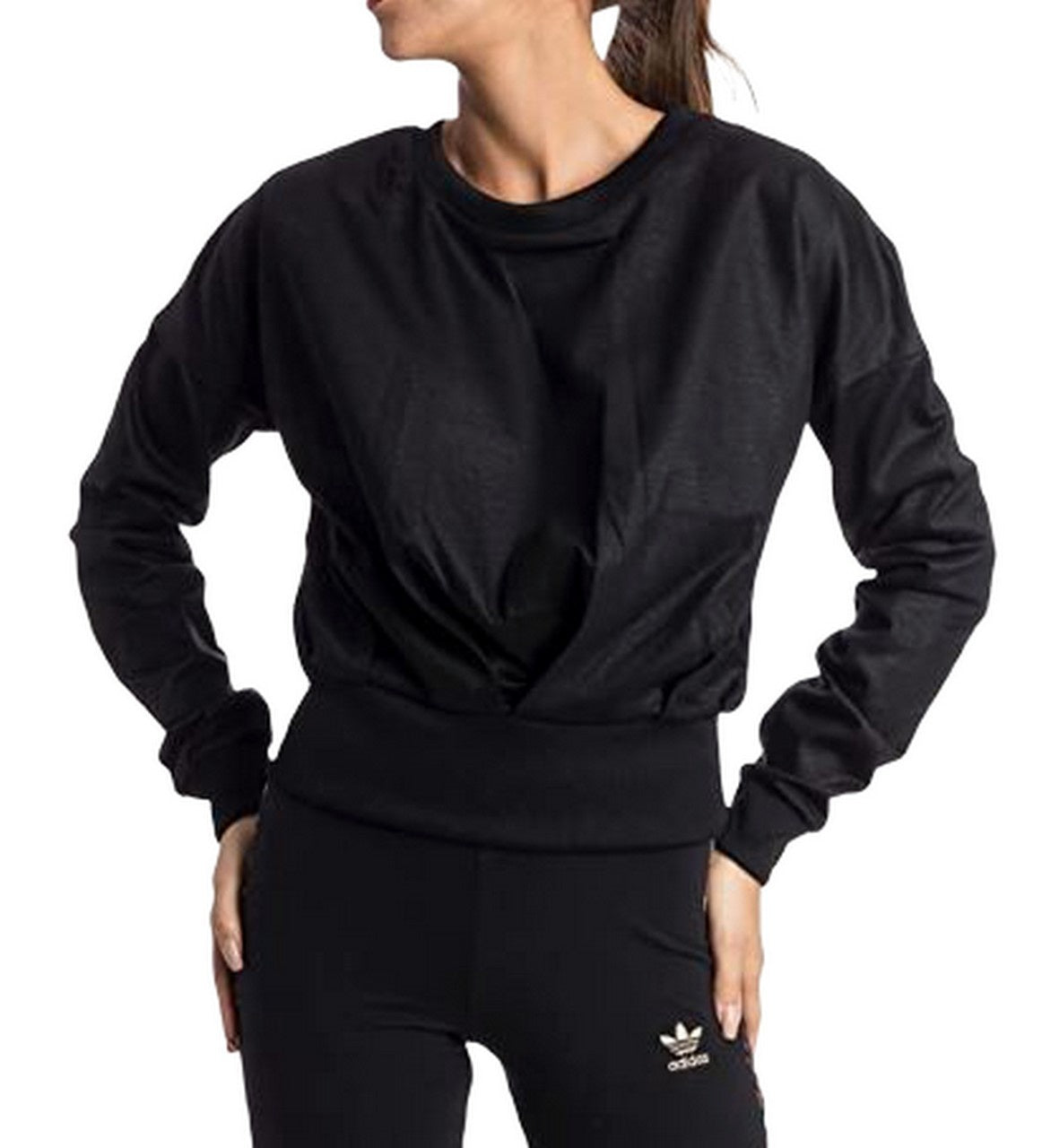 Adidas Felpa BQ5388 NERO - SanShopLuxury - -50%, 2019, Abbigliamento, Adidas, Autunno/Inverno, Donna, Felpa, FW19, Nero, Outlet, Ultimo, XS