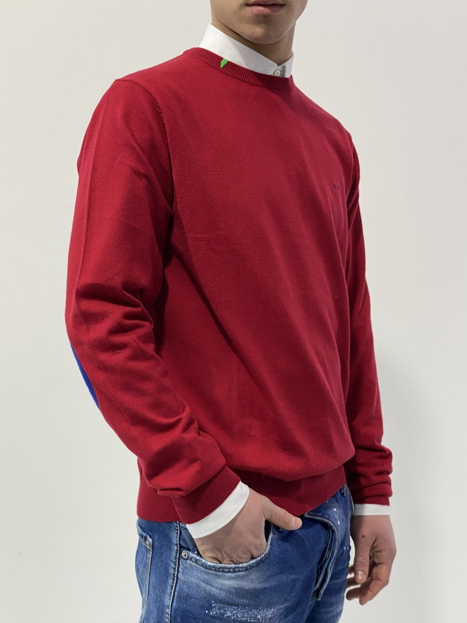 Sun 68 Maglieria 26154 - SanShopLuxury - -50%, 2018, Abbigliamento, Autunno/Inverno, Blu, FW18, Grigio, L, M, Maglieria, Outlet, Rosso, S, Sun 68, Uomo, Verde, Viola, Viola scuro, XXL