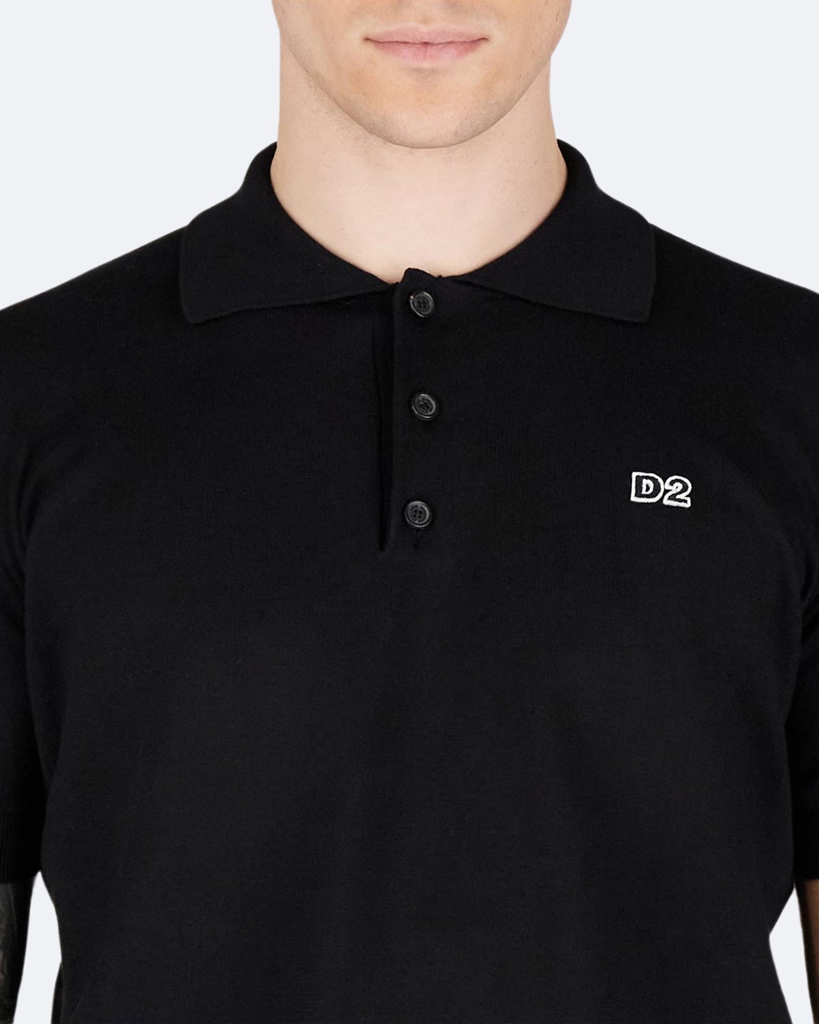 Dsquared2 T-Shirt Polo S74HA1452/D13018900 - SanShopLuxury - 2025, Abbigliamento, Autunno/Inverno, Continuativo, Dsquared2, Idoneo, L, Nero, New, Primavera/Estate, SS25, T-Shirt Polo, Uomo, XL, XXL