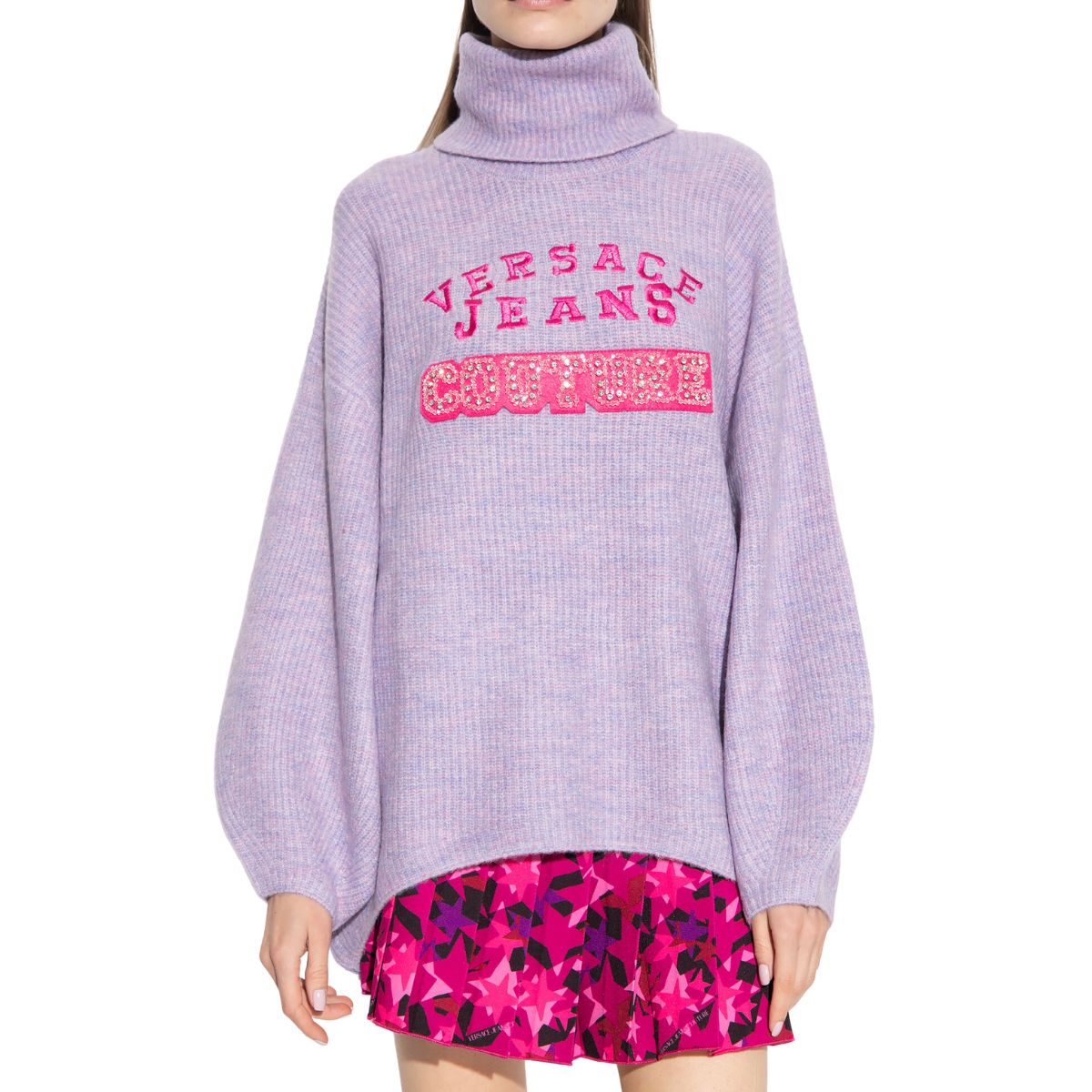 Inverno, Donna, FW23, L, Lilla, Maglieria, Outlet, Ultimo, Versace Jeans Couture