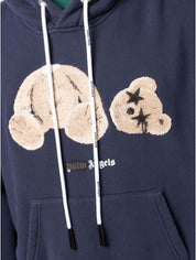 Palm Angels Felpa PMBB058F21FLE012 - SanShopLuxury - -50%, 2021, Abbigliamento, Autunno/Inverno, Blu, Con Cappuccio, Felpa, FW21, M, Outlet, Palm Angels, Ultimo, Uomo