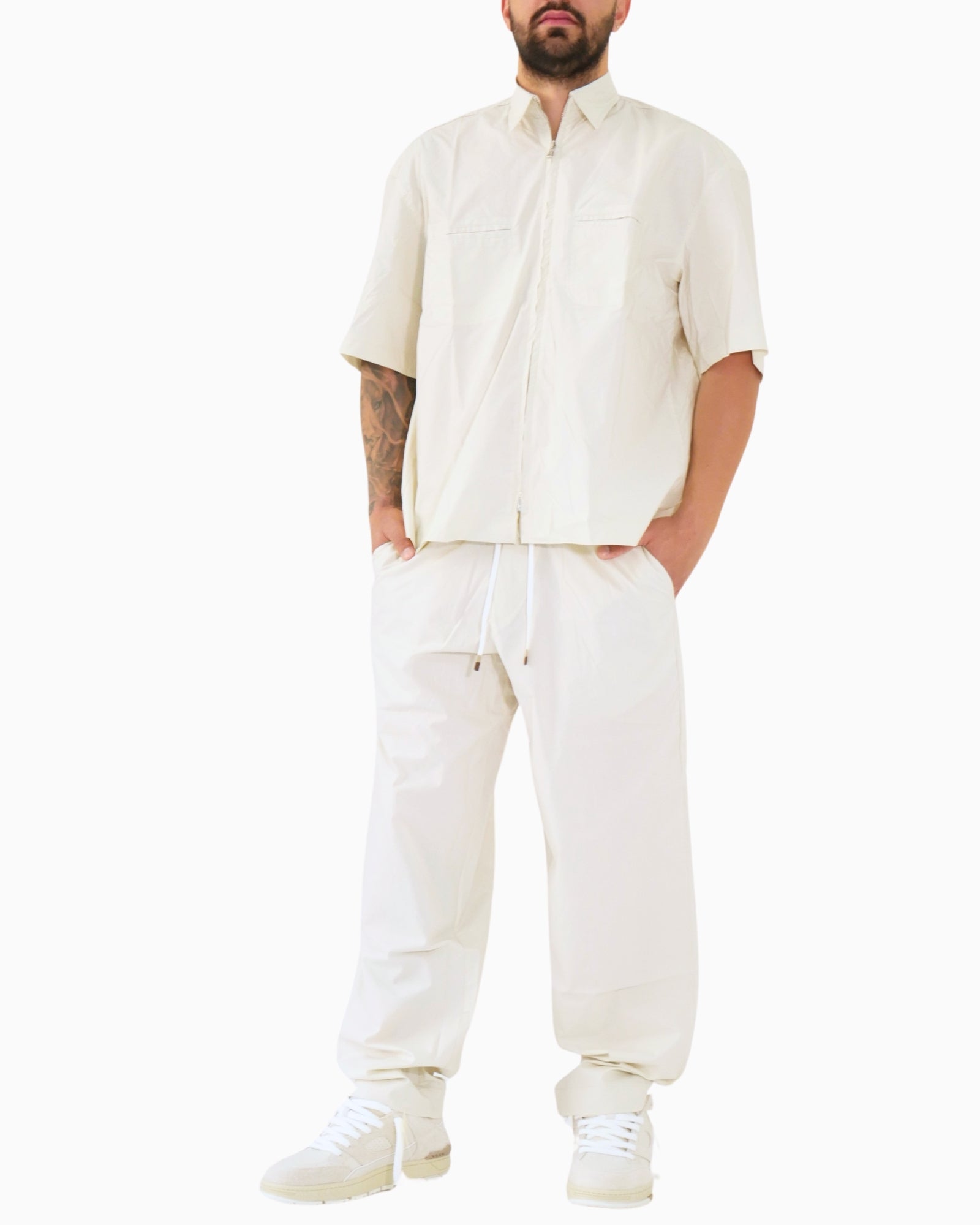 Gavensemble Camicia SS25-SHIRT424-P - SanShopLuxury - 2025, Abbigliamento, Camicia, Gavensemble, Idoneo, L, M, New, Panna, Primavera/Estate, S, SS25, Uomo, XL, XXL