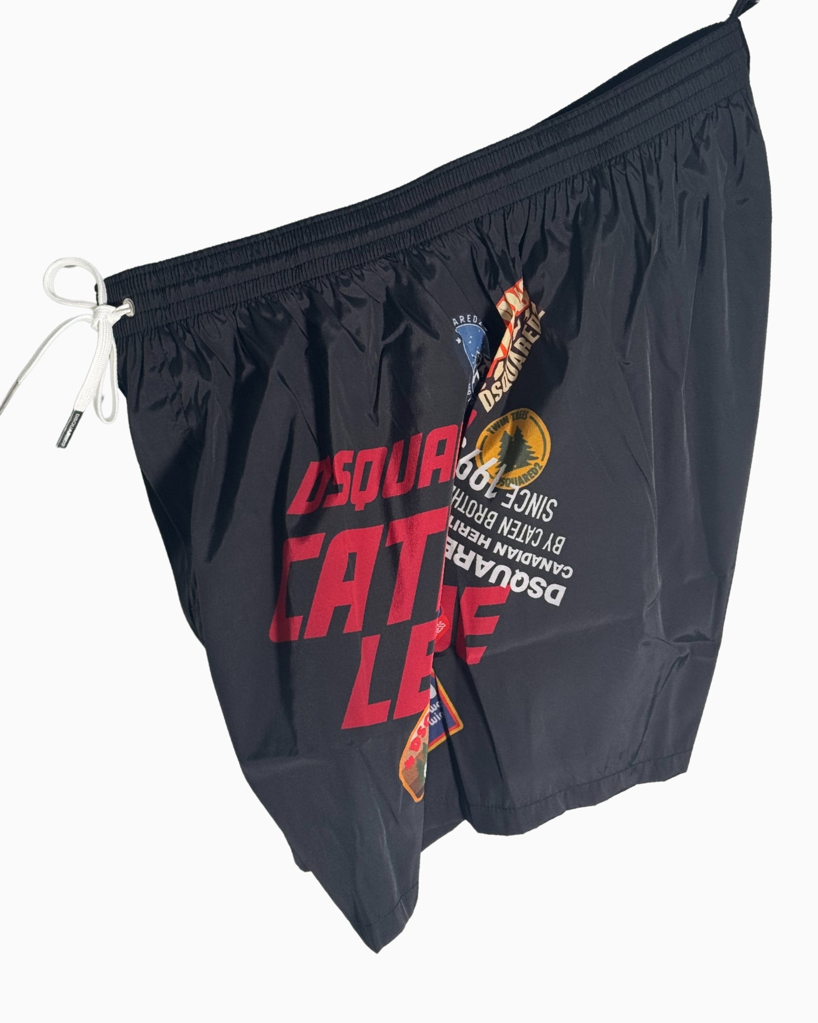 Dsquared2 Costume D7B8P6080-001 - SanShopLuxury - 2025, 46, 48, 50, 52, 54, Abbigliamento, Beachwear, Costume, Dsquared2, Idoneo, Nero, New, Pantaloncino, Primavera/Estate, SS25, Uomo