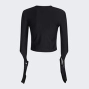 Barrow T-Shirt Top F3BWWOTO077 - SanShopLuxury - 2023, Abbigliamento, Activewear, Autunno/Inverno, Barrow, Donna, FW23, Idoneo, L, M, Manica lunga, Nero, Outlet, S, T-Shirt Top