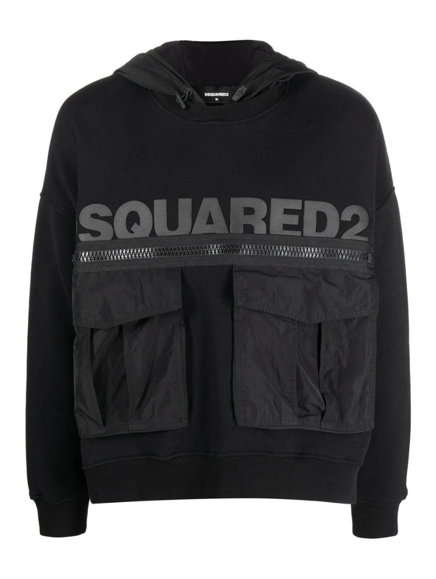 Dsquared2 Felpa S74GU0672 - SanShopLuxury - Abbigliamento, Autunno/Inverno, Carry Over, Continuativo, Dsquared2, Felpa, Idoneo, L, M, Nero, New, Primavera/Estate, Ultimo, Uomo, XL