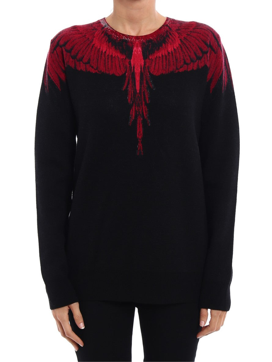 Marcelo Burlon Maglieria CWHA022E17520002 1088 - SanShopLuxury - -70%, 2017, Abbigliamento, Autunno/Inverno, Donna, FW17, Maglieria, Marcelo Burlon, Nero, Outlet, Ultimo, XS