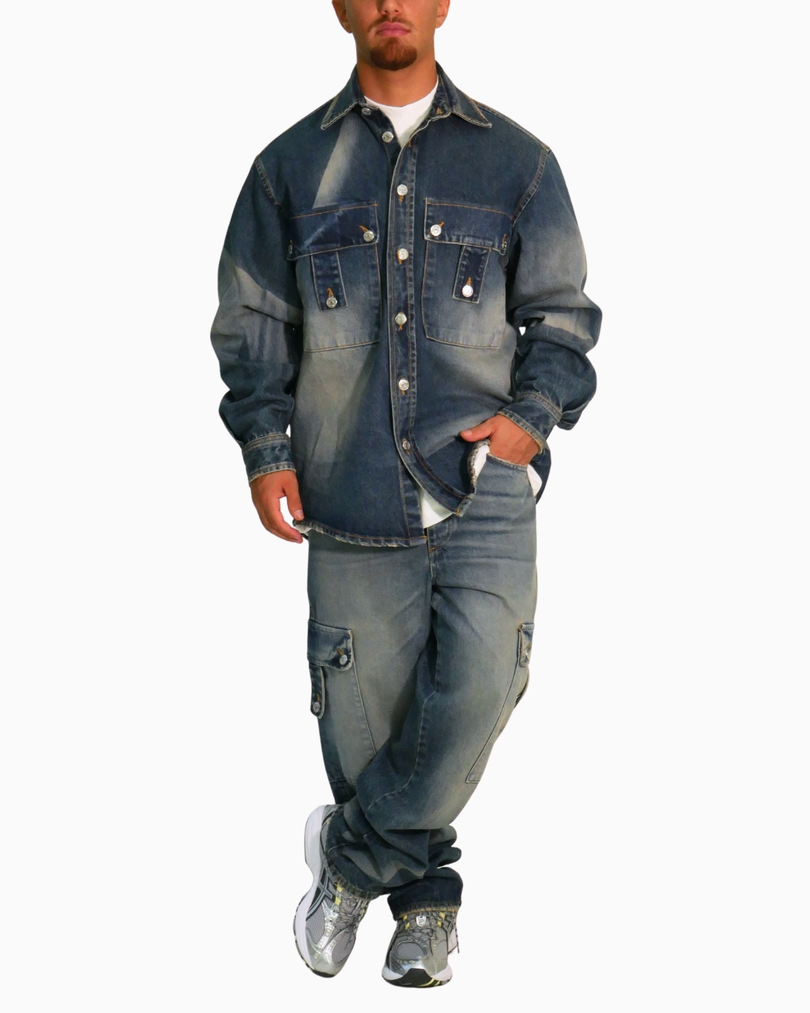 Donotconform Jeans BAGGY6010 - SanShopLuxury - 2025, 44, 46, 48, 50, 52, 54, Abbigliamento, Autunno/Inverno, Blu, Cargo, Donotconform, FW25, Idoneo, Jeans, New, Uomo