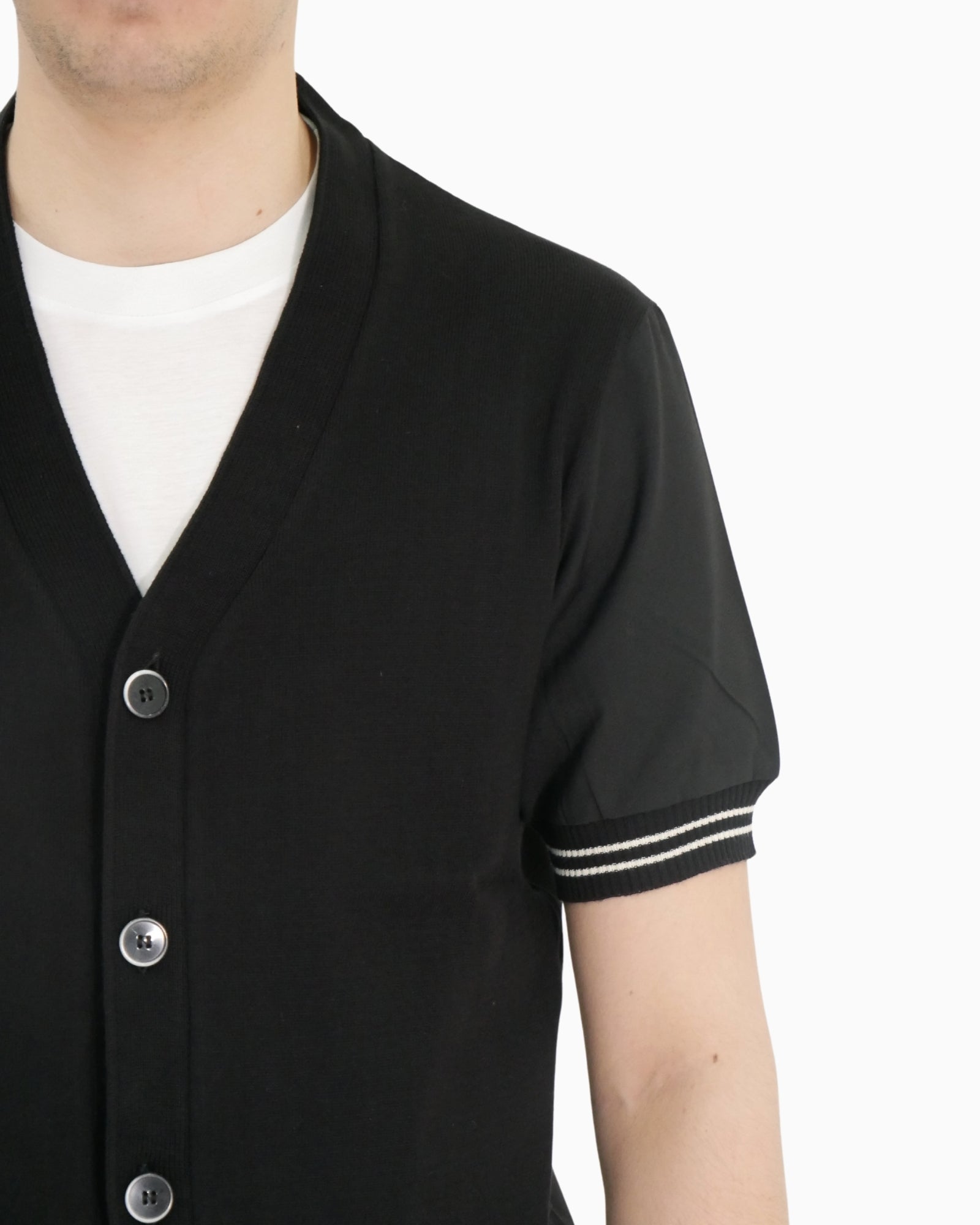 Chiodi Milano Cardigan SS25-013-N - SanShopLuxury - 2025, Abbigliamento, Cardigan, Chiodi Milano, Idoneo, L, M, Nero, New, Primavera/Estate, S, SS25, Uomo, XL, XXL