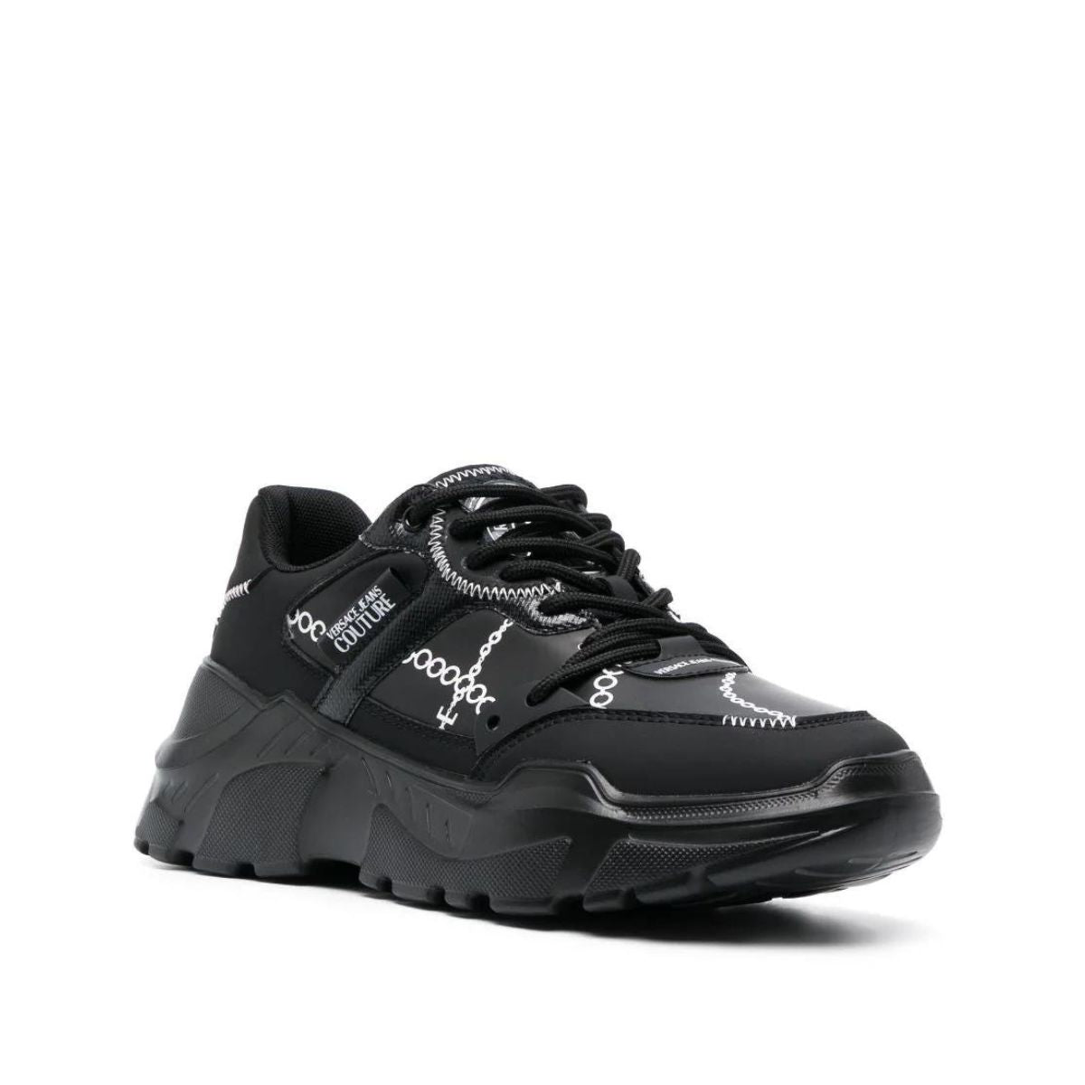 Versace Jeans Couture Sneakers 75YA3SC9 ZS881 - SanShopLuxury - 2023, 39, 40, 41, 42, Autunno/Inverno, Calzature, FW23, Idoneo, Nero-Bianco, Outlet, Sneakers, Uomo, Versace Jeans Couture