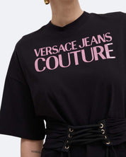 Versace Jeans Couture T-Shirt 76HAHG04/CJ00G899 - SanShopLuxury - 2024, Abbigliamento, Donna, Idoneo, L, M, Nero, Outlet, Primavera/Estate, S, SS24, T-Shirt, Versace Jeans Couture