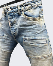 Donotconform Jeans JEANS370-V.U - SanShopLuxury - 2024, 54, Abbigliamento, Biker, Blu, Blu Sabbiato, Donotconform, Idoneo, Jeans, Outlet, Primavera/Estate, SS24, Uomo