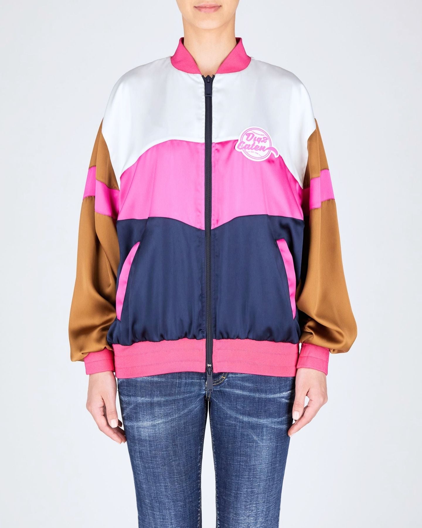 Dsquared2 Giubbino S75AM1027/S78176962 - SanShopLuxury - 2024, 36, 38, 40, 42, 44, Abbigliamento, Blu, Donna, Dsquared2, Giubbino, Giubbotteria, Idoneo, Multicolore, New, Outlet, Primavera/Estate, SS24, Ultimo