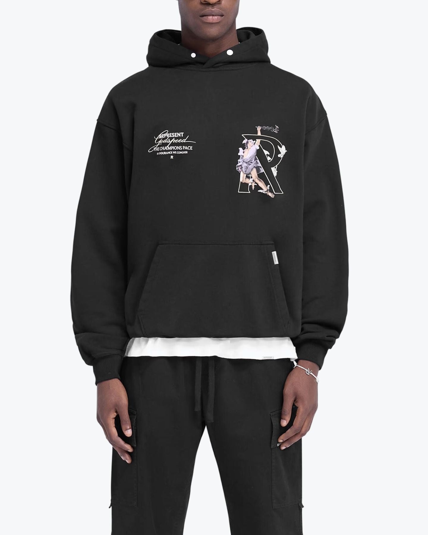 Represent Felpa MLM4230 001 - SanShopLuxury - 2024, Abbigliamento, Autunno/Inverno, Continuativo, Felpa, FW24, Idoneo, L, M, Nero, Outlet, Primavera/Estate, Represent, S, Uomo, XL, XXL