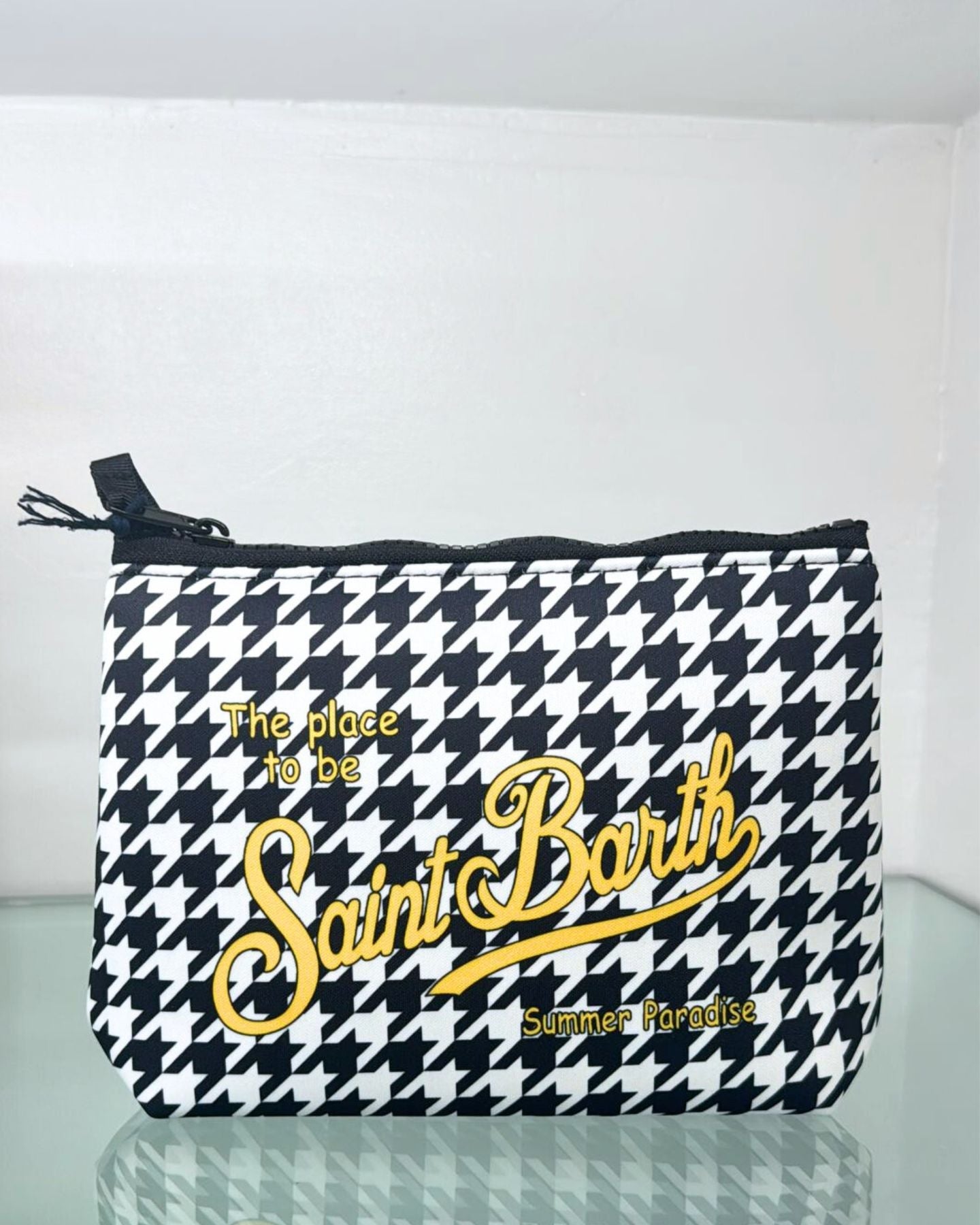Mc2 Saint Barth Borsa a Mano ALINE-03881F-0194 - SanShopLuxury - Abbigliamento, Beachwear, Borsa a Mano, Carry Over, Donna, Mc2 Saint Barth, Nero-Bianco, New, Pochette, Primavera/Estate, Stellato, Unica, UNISEX, Uomo