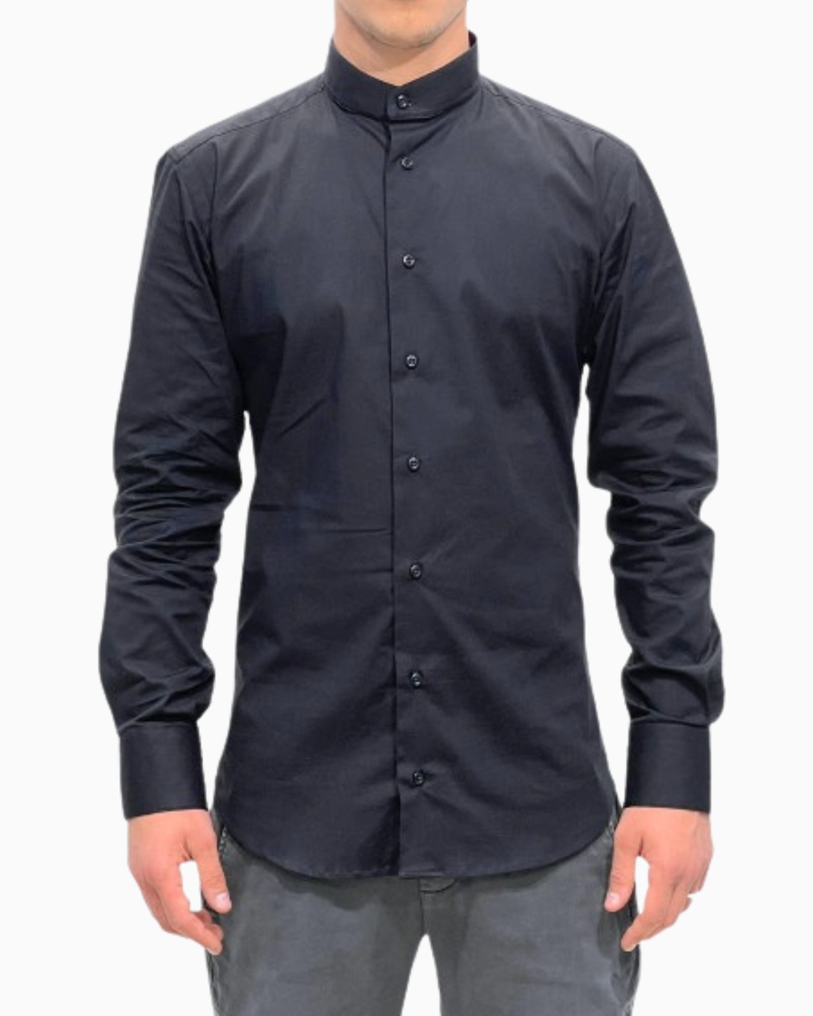 Sartoria Italiana Camicia 004COR01 - SanShopLuxury - 2019, 38, 39, 41, 42, 44, 45, Abbigliamento, Autunno/Inverno, Camicia, Carry Over, Continuativo, Idoneo, Nero, New, Primavera/Estate, Sartoria Italiana, Uomo