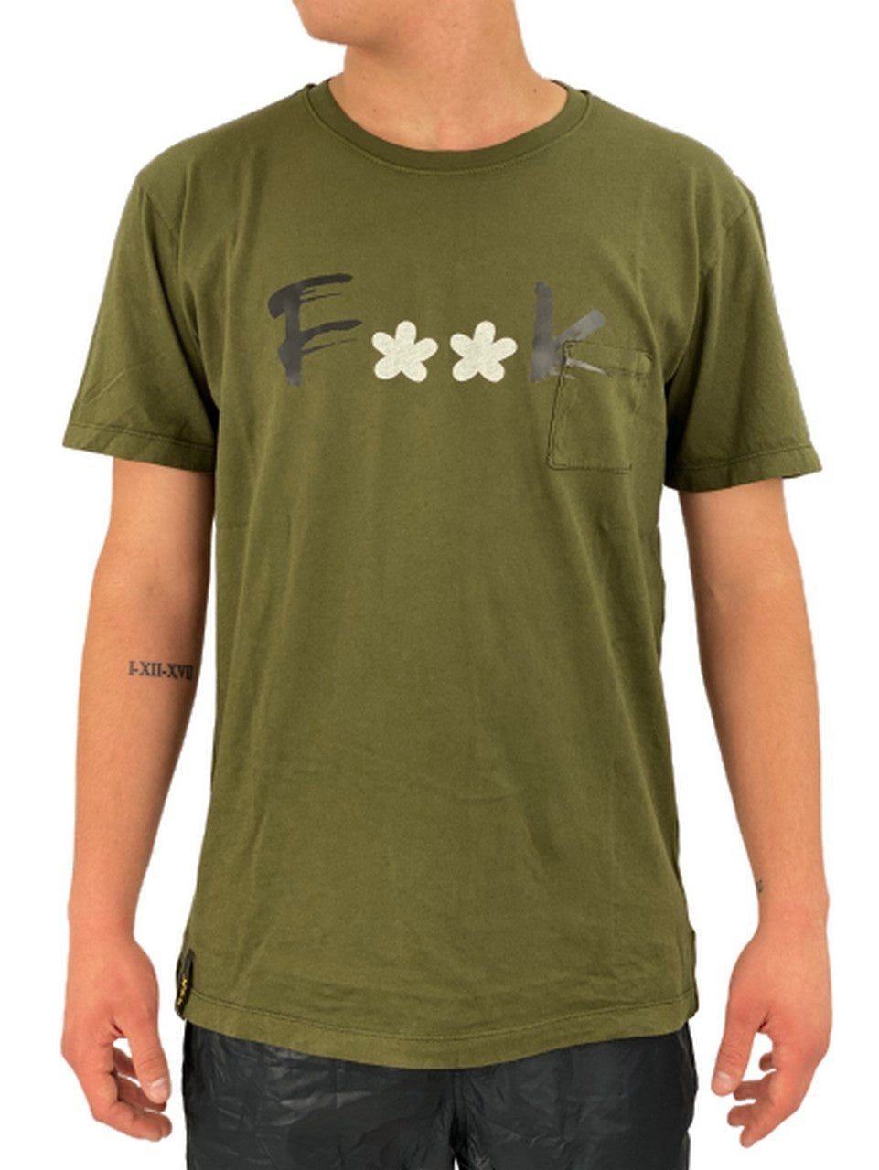 F**K T-Shirt FK18-1641U - SanShopLuxury - -50%, 2018, Abbigliamento, Beachwear, F**K, M, Nero, Outlet, Primavera/Estate, SS18, T-Shirt, Uomo, Verde, XL, XXL