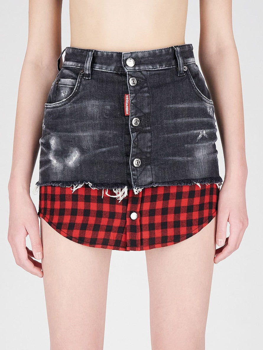 Dsquared2 Gonna S75MA0841/S30503900 - SanShopLuxury - 2022, 38, 42, 44, 46, Abbigliamento, Autunno/Inverno, Donna, Dsquared2, FW22, Gonna, Idoneo, Nero, Outlet