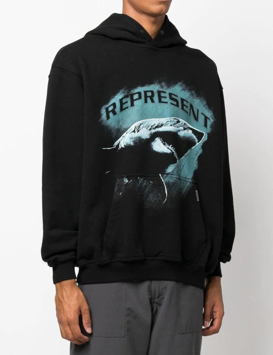 Inverno, Con Cappuccio, Felpa, FW22, Idoneo, L, M, Nero, Outlet, Represent, Uomo