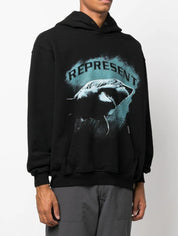 Represent Felpa M04222 - SanShopLuxury - 2022, Abbigliamento, Autunno/Inverno, Con Cappuccio, Felpa, FW22, Idoneo, L, M, Nero, Outlet, Represent, Uomo