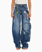 Donotconform Jeans W-BAGGY30 - SanShopLuxury - 2025, 40, 42, 44, 46, 48, Abbigliamento, Blu, Donna, Donotconform, Idoneo, Jeans, New, Primavera/Estate, SS25