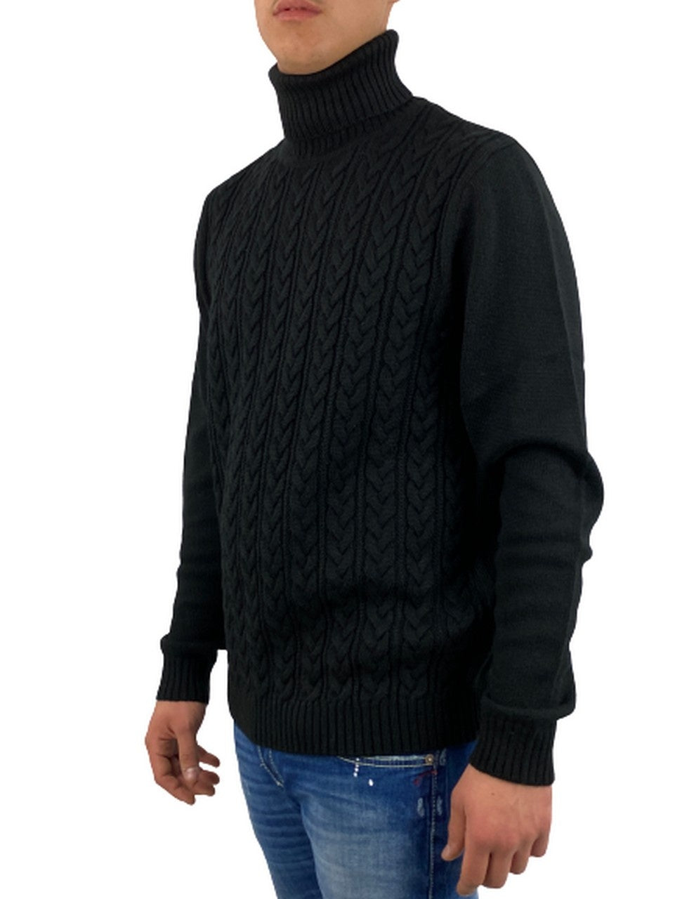 Dik Tat Maglieria DK87013 - SanShopLuxury - -50%, 2020, Abbigliamento, Autunno/Inverno, Bianco, Dik Tat, FW20, Maglieria, Nero, Outlet, S, Uomo