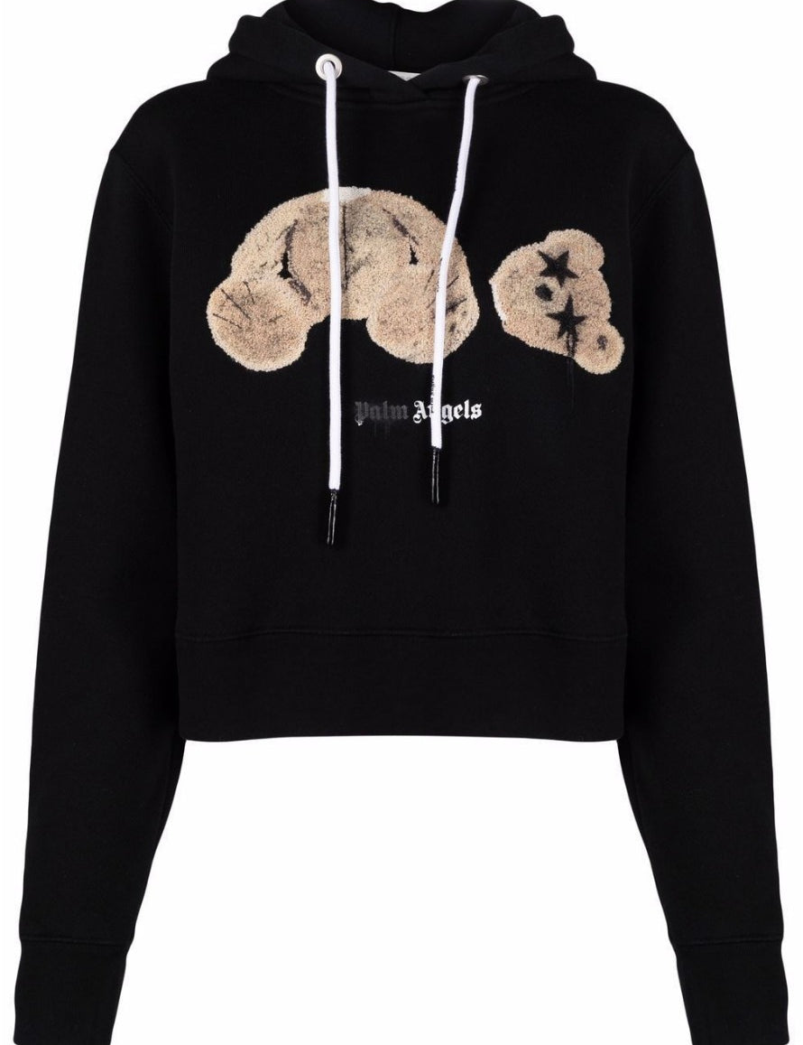 Inverno, Beige, Con Cappuccio, Donna, Felpa, FW21, L, M, Nero, Outlet, Palm Angels, S, Ultimo