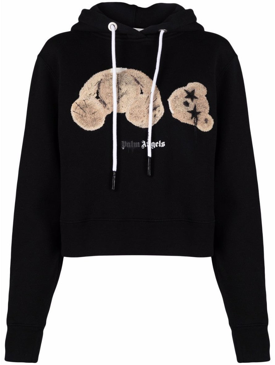 Palm Angels Felpa PWBB022F21FLE002 - SanShopLuxury - -50%, 2021, Abbigliamento, Autunno/Inverno, Beige, Con Cappuccio, Donna, Felpa, FW21, L, M, Nero, Outlet, Palm Angels, S, Ultimo