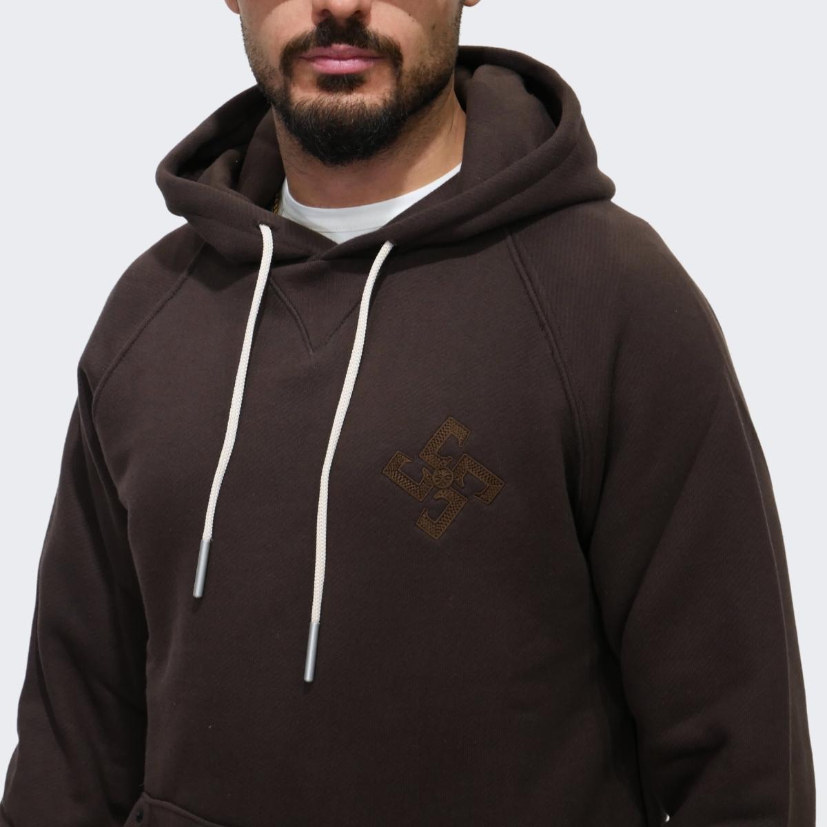 Chiodi Milano Felpa 0213 - SanShopLuxury - 2023, Abbigliamento, Autunno/Inverno, Bianco, Chiodi Milano, Con Cappuccio, Cotone, Felpa, Felpe, FW23, Gesso, Idoneo, L, M, Marrone, Nero, Outlet, S, Uomo, XL, XXL, XXXL