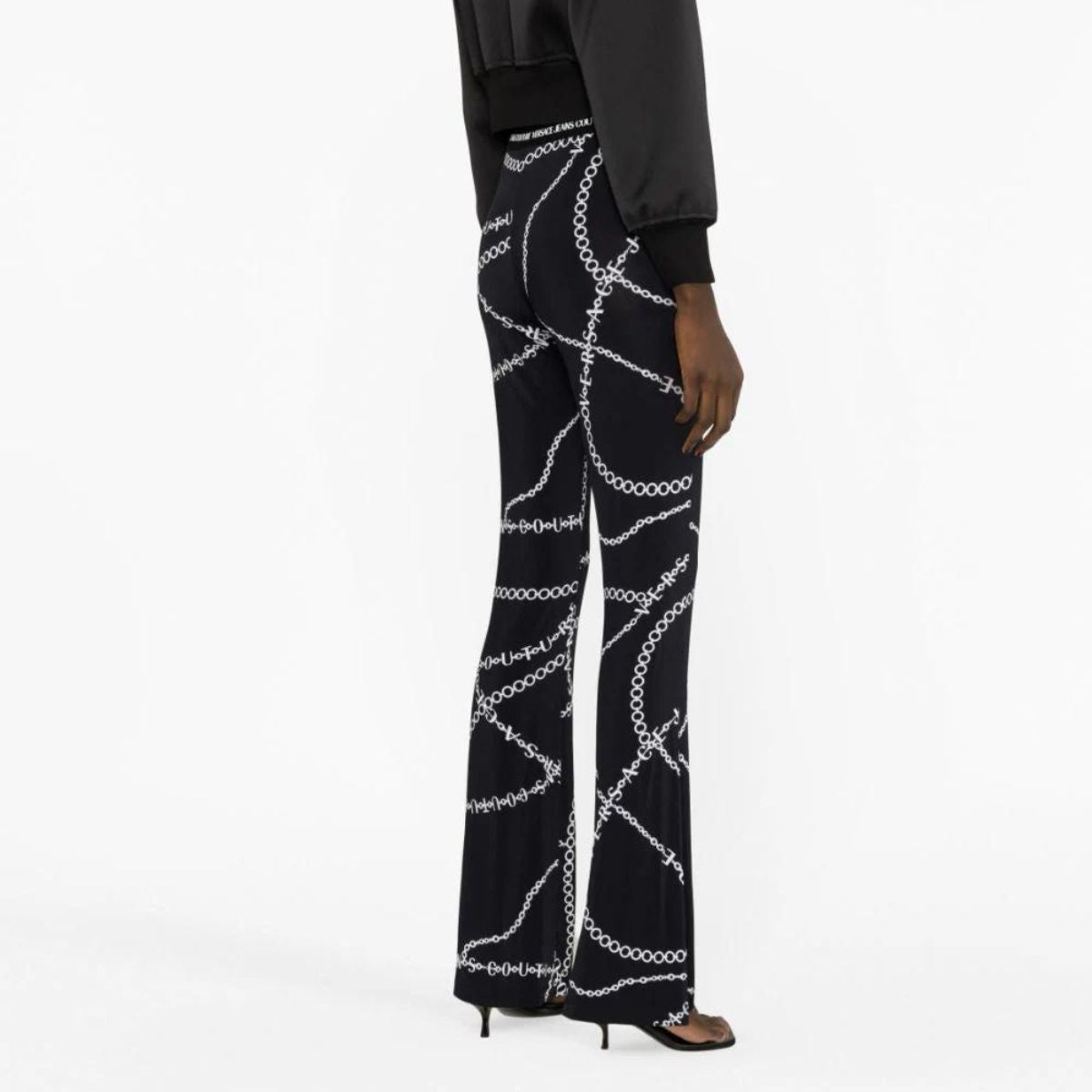 Versace Jeans Couture Pantalone 75HAC1A7 JS201 - SanShopLuxury - 2023, 38, 40, 42, A Zampa, Abbigliamento, Autunno/Inverno, Donna, FW23, Nero, Outlet, Pantalone, Versace Jeans Couture