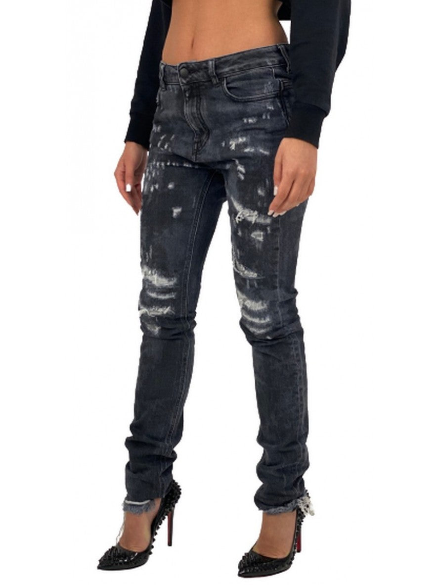 Marcelo Burlon Jeans CWCE022F175560826900 - SanShopLuxury - -50%, 2017, 40, 42, 43, 44, Abbigliamento, Autunno/Inverno, Donna, FW17, Grigio, Jeans, Marcelo Burlon, Outlet