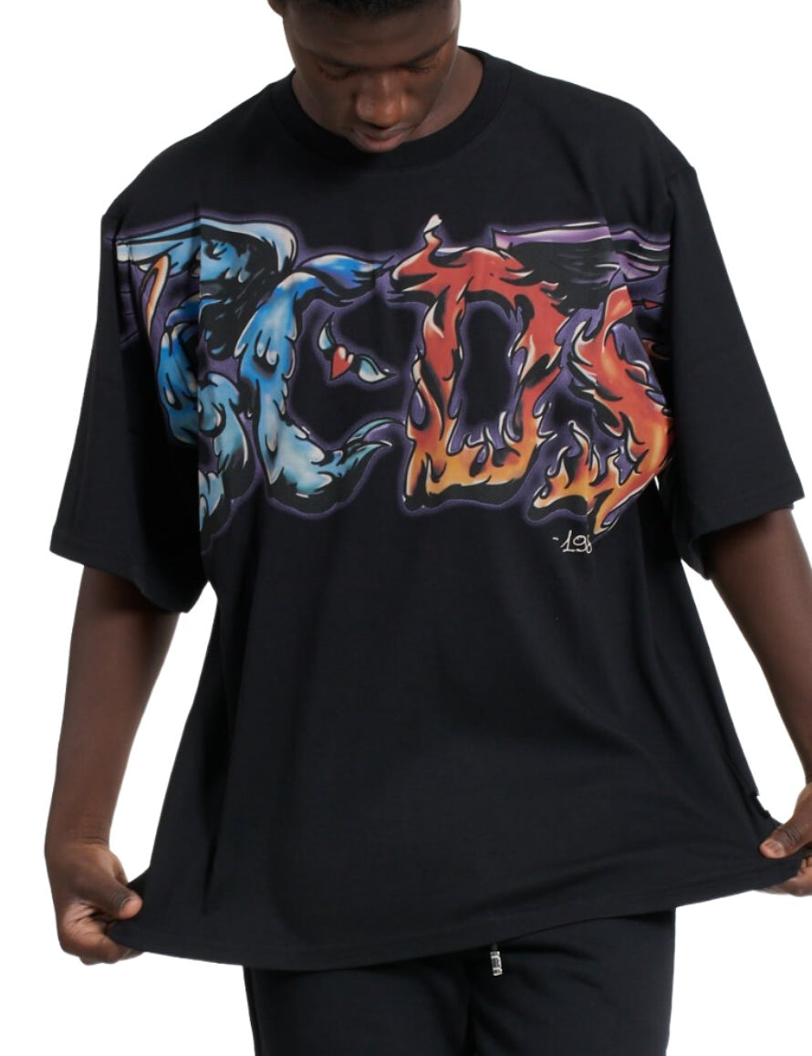 Inverno, FW22, Gcds, M, Nero, Outlet, S, T-Shirt, Uomo, XS