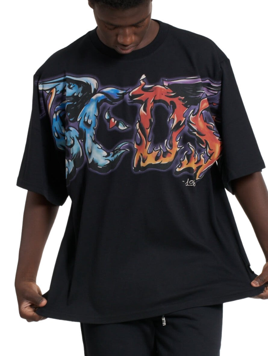 Gcds T-Shirt AI22M130639 - SanShopLuxury - 2022, Abbigliamento, Autunno/Inverno, FW22, Gcds, M, Nero, Outlet, S, T-Shirt, Uomo, XS