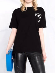 T-Shirt Off-White OWAA102C99JER001 - SanShopLuxury - Abbigliamento, Autunno/Inverno, Bianco, Carry Over, Continuativo, Donna, Idoneo, L, Nero, New, Off-White, Primavera/Estate, T-Shirt