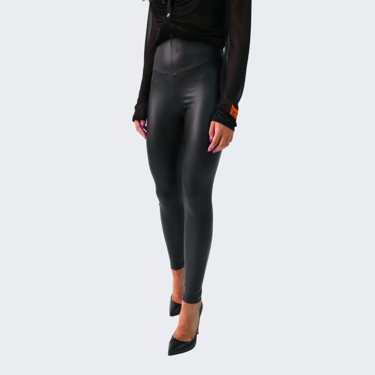 District Margherita Mazzei Leggings FL28 - SanShopLuxury - 2023, 40, 42, 44, Abbigliamento, Activewear, Autunno/Inverno, District Margherita Mazzei, Donna, FW23, Leggings, Nero, Outlet