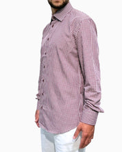 Sartoria Italiana Camicia 002-ROMA-19 - SanShopLuxury - 2019, 41, Abbigliamento, Autunno/Inverno, Bordeaux, Camicia, Carry Over, Continuativo, Idoneo, New, Primavera/Estate, Sartoria Italiana, Ultimo, Uomo