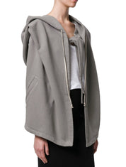 Rick Owens Drkshdw Felpa DS17F2123/F - SanShopLuxury - -70%, 2017, Abbigliamento, Autunno/Inverno, Con Cappuccio, Donna, Felpa, FW17, Grigio, L, M, Nero, Outlet, Rick Owens Drkshdw, S