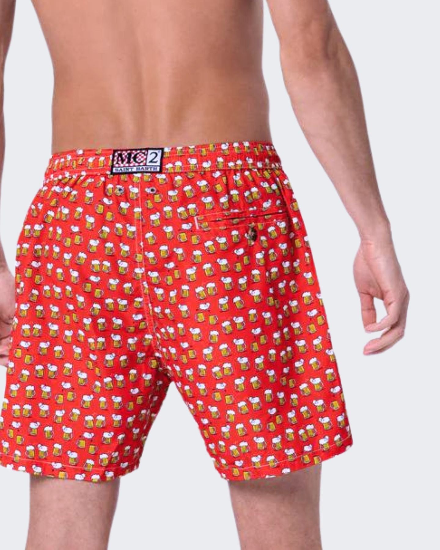 Mc2 Saint Barth Costume LIG0003-03677F - SanShopLuxury - Abbigliamento, Beachwear, Carry Over, Costume, Idoneo, L, Mc2 Saint Barth, New, Pantaloncino, Primavera/Estate, Rosso, Ultimo, Uomo