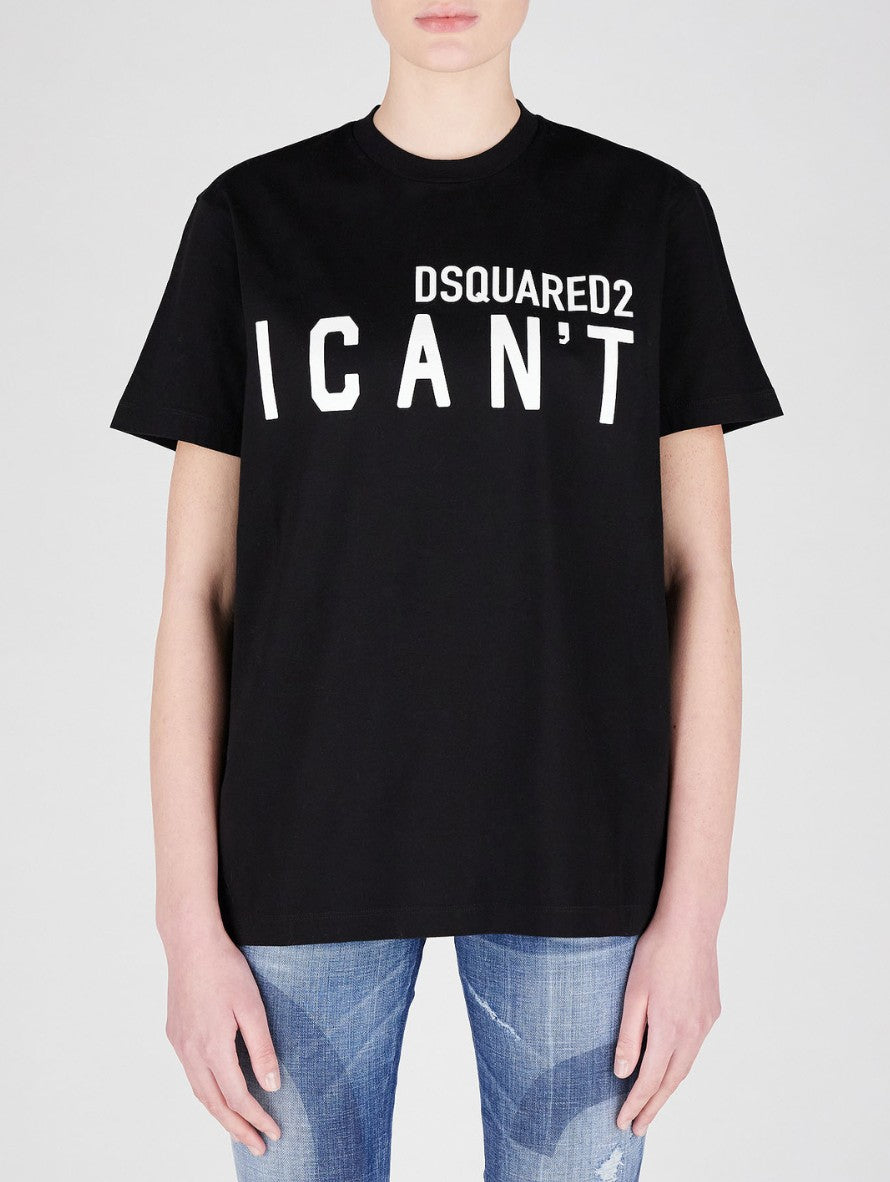 Inverno, Donna, Dsquared2, FW22, Idoneo, L, M, Nero, Outlet, S, T-Shirt, XL
