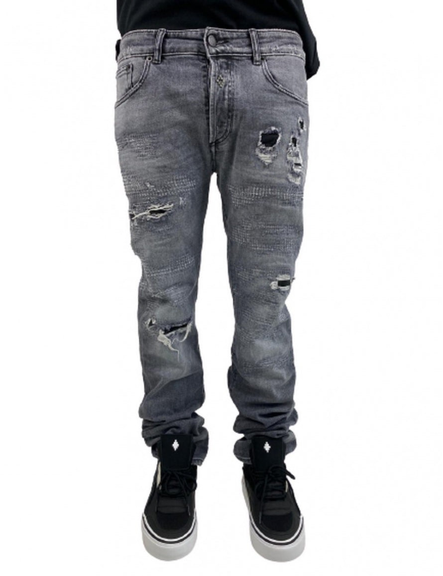 Inverno, FW17, Grigio, Jeans, Marcelo Burlon, Outlet, Ultimo, Uomo