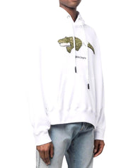 Felpa Palm Angels PMBB058C99FLE002 - SanShopLuxury - Abbigliamento, Autunno/Inverno, Bianco, Carry Over, Con Cappuccio, Continuativo, Felpa, Idoneo, M, Nero, New, Palm Angels, Primavera/Estate, S, Uomo, XL