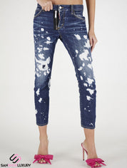 Dsquared2 Jeans S75LB0525 S30342 470 - SanShopLuxury - -50%, 2021, 40, 42, 44, 46, Abbigliamento, Autunno/Inverno, Blu, Donna, Dsquared2, FW21, Jeans, Outlet