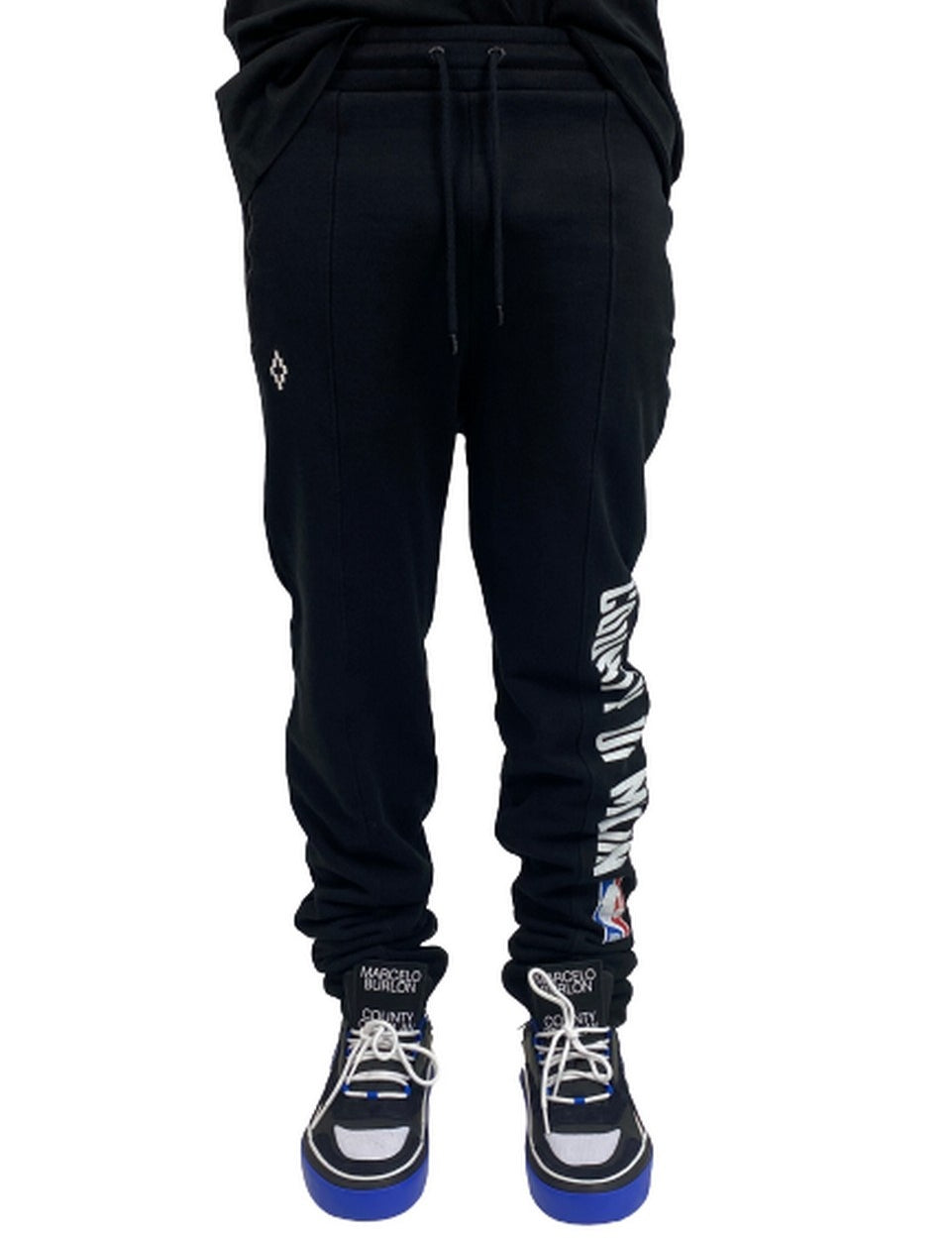 Inverno, FW18, L, M, Marcelo Burlon, Nero, Outlet, Pantatuta, S, Uomo, XS