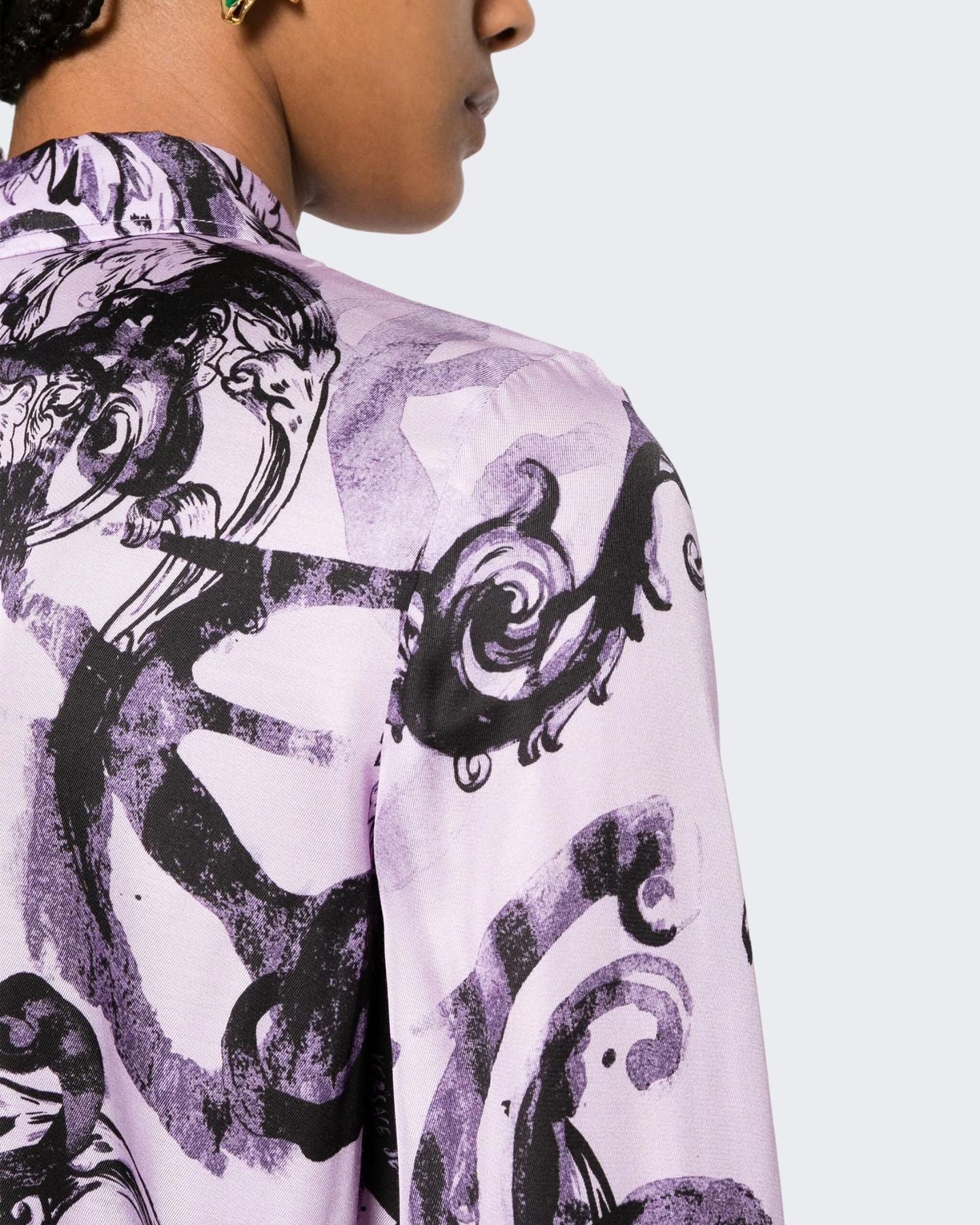 Versace Jeans Couture Camicia 76HAL201/NS407320 - SanShopLuxury - 2024, 42, 44, Abbigliamento, Camicia, Donna, Idoneo, Lilla, Outlet, Primavera/Estate, SS24, Versace Jeans Couture