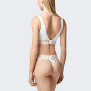 Versace Perizoma AUD01042 A232741 A1001 - SanShopLuxury - 1, 2, 3, Autunno/Inverno, Bianco, Carry Over, Continuativo, Donna, Intimo, New, Perizoma, Primavera/Estate, Stellato, Versace