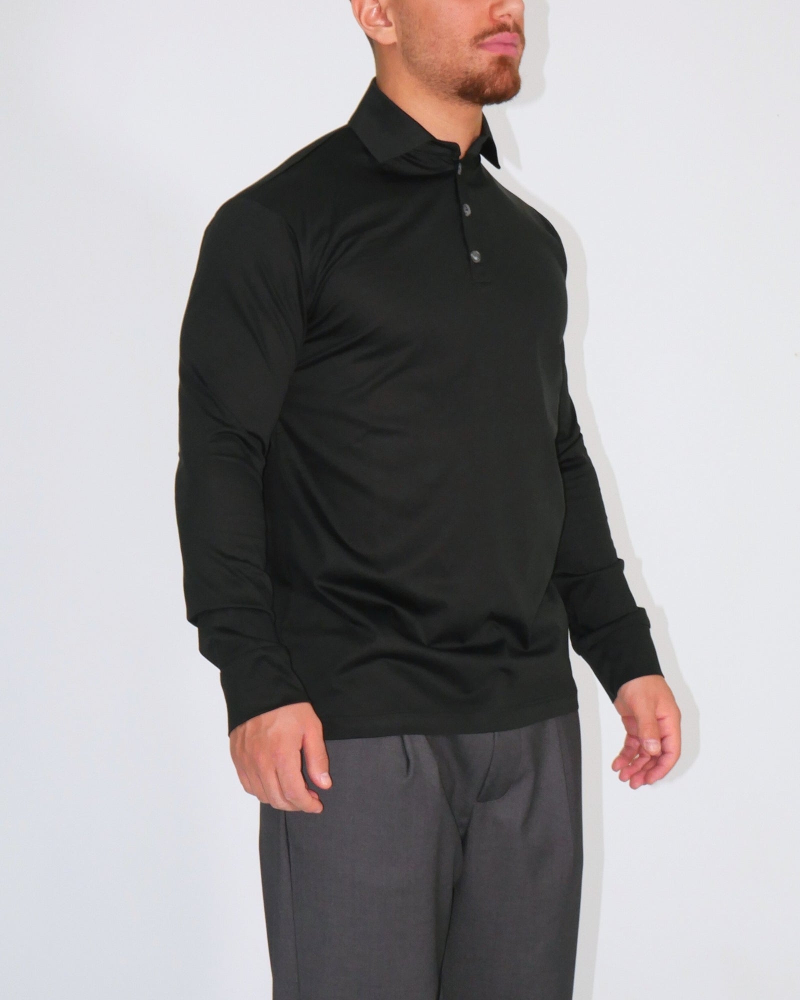 Chiodi Milano T-Shirt Polo FW25-007-NERO