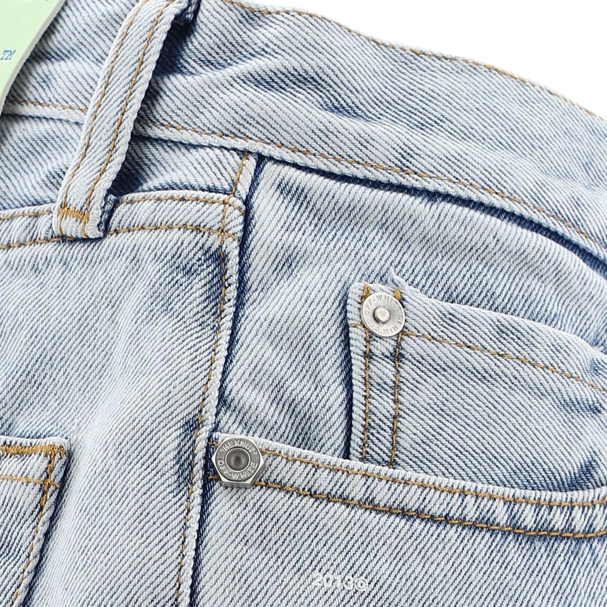 Off-White Short OWYC002S20DEN001/4500 - SanShopLuxury - -50%, 2020, 38, 39, 40, Abbigliamento, Blu, Donna, Off-White, Outlet, Primavera/Estate, Short, SS20