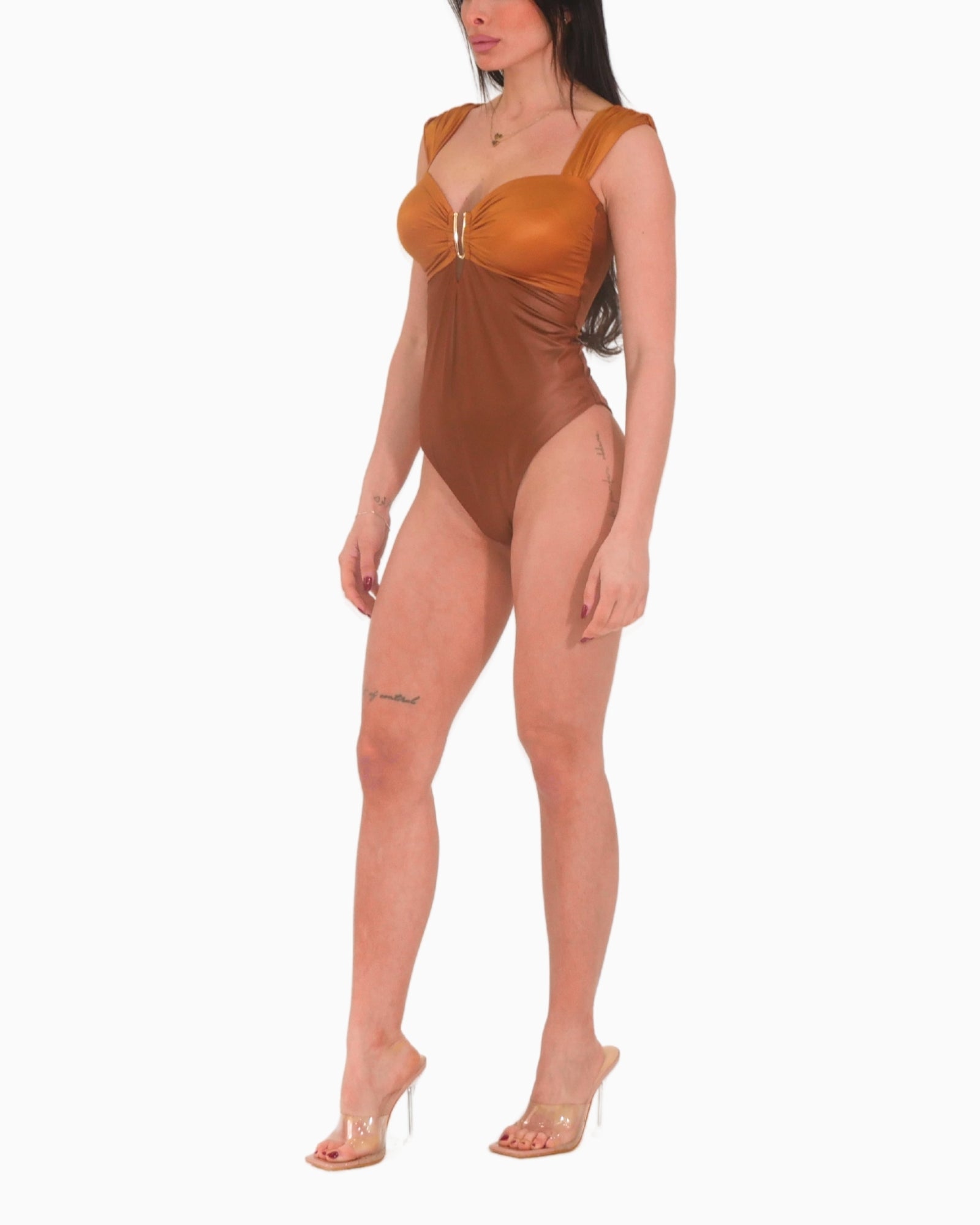 District Margherita Mazzei Costume 5GB50-0099 - SanShopLuxury - 1°, 2025, 2°, 3°, 4°, 5°, Abbigliamento, Beachwear, Costume, District Margherita Mazzei, Donna, Idoneo, Interno, Marrone, New, Primavera/Estate, SS25