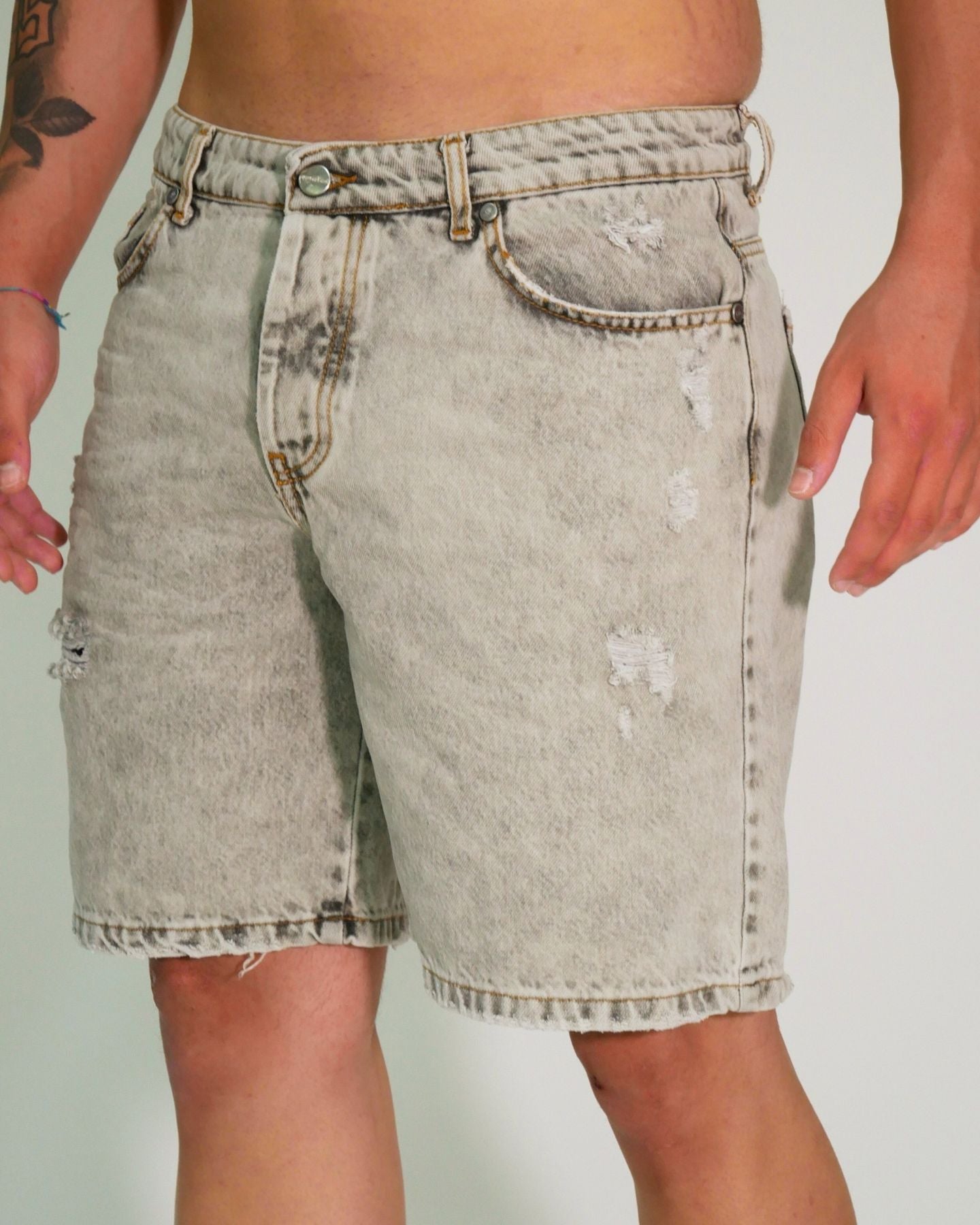 Gavensemble Short SHORT420 - SanShopLuxury - 2024, 44, 46, 48, 50, 52, 54, Abbigliamento, Gavensemble, Grigio, Idoneo, jeans, Outlet, Primavera/Estate, Short, SS24, Uomo