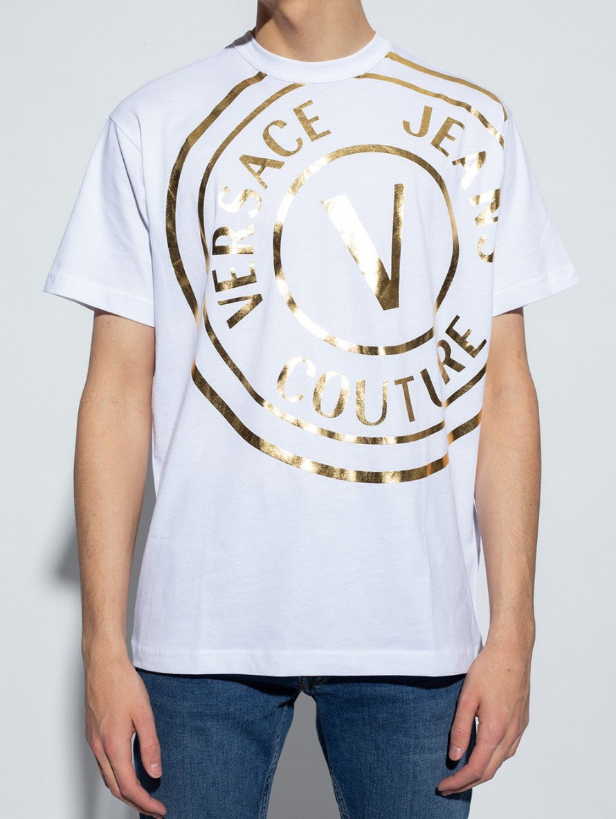 Versace Jeans Couture T-Shirt 72GAHT16 - SanShopLuxury - 2022, Abbigliamento, Bianco, Nero, Outlet, Primavera/Estate, SS22, T-Shirt, Uomo, Versace Jeans Couture, XL, XXL